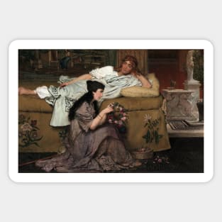 Glaucus and Nydia by Lawrence Alma-Tadema Sticker